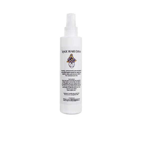 Magic Beard Spray - Bente Pur Natur, dog beard whitening spray, dog beard cleaning spray, schnauzer, dog grooming, remove brown red stain